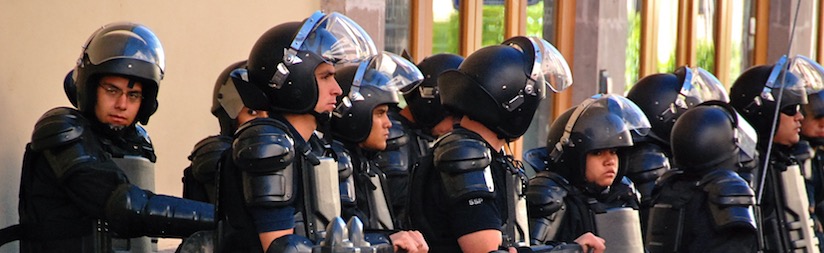 Con la fuerza policíaca se violó la autonomía de la UJED en septiembre de 2010.