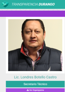 En la Comisión Estatal de Suelo y Vivienda, Londres Botello Castro, cuñado del gobernador Aispuro Torres, es el Secretario Técnico.